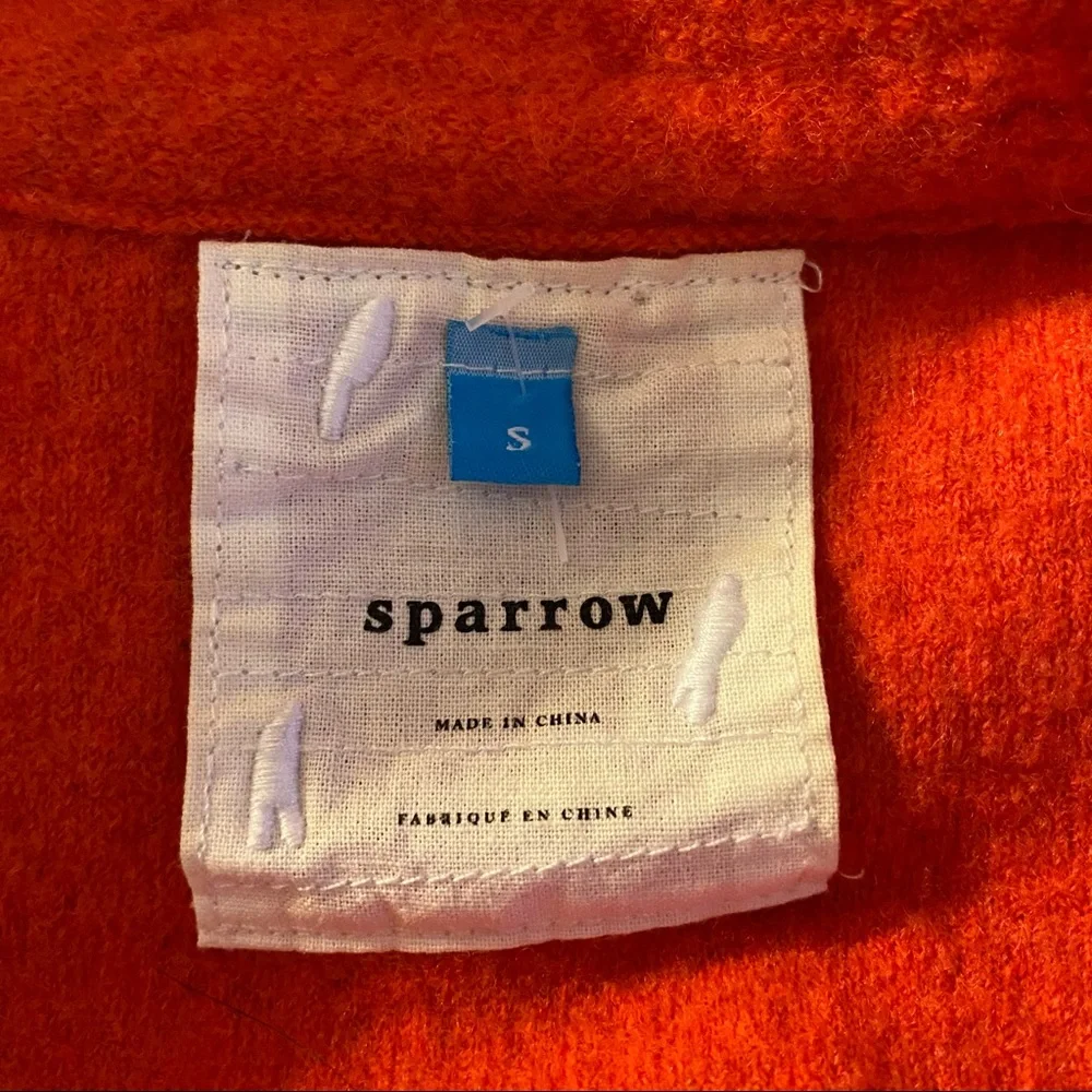 20-Anthropologie Sparrow Orange Jacket size small - Picture 5 of 7